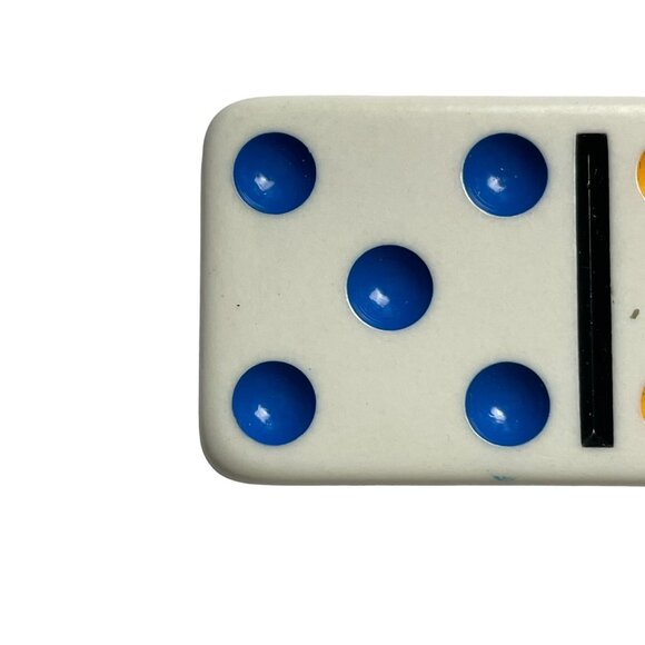 Double Nine Dominoes Replacement Tile 5 6 Color Dot Vintage 1998 mq - Picture 2 of 4